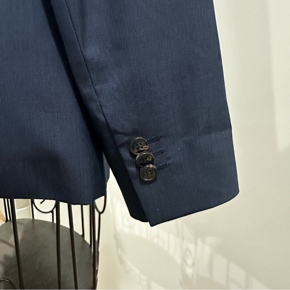 Massimo Dutti Women's Navy Blazer - Picture 4 of 7